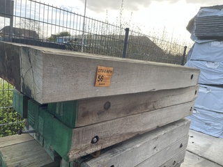 3x Guyana Teak Kraanmat, 200x1000mm, lengte 160cm